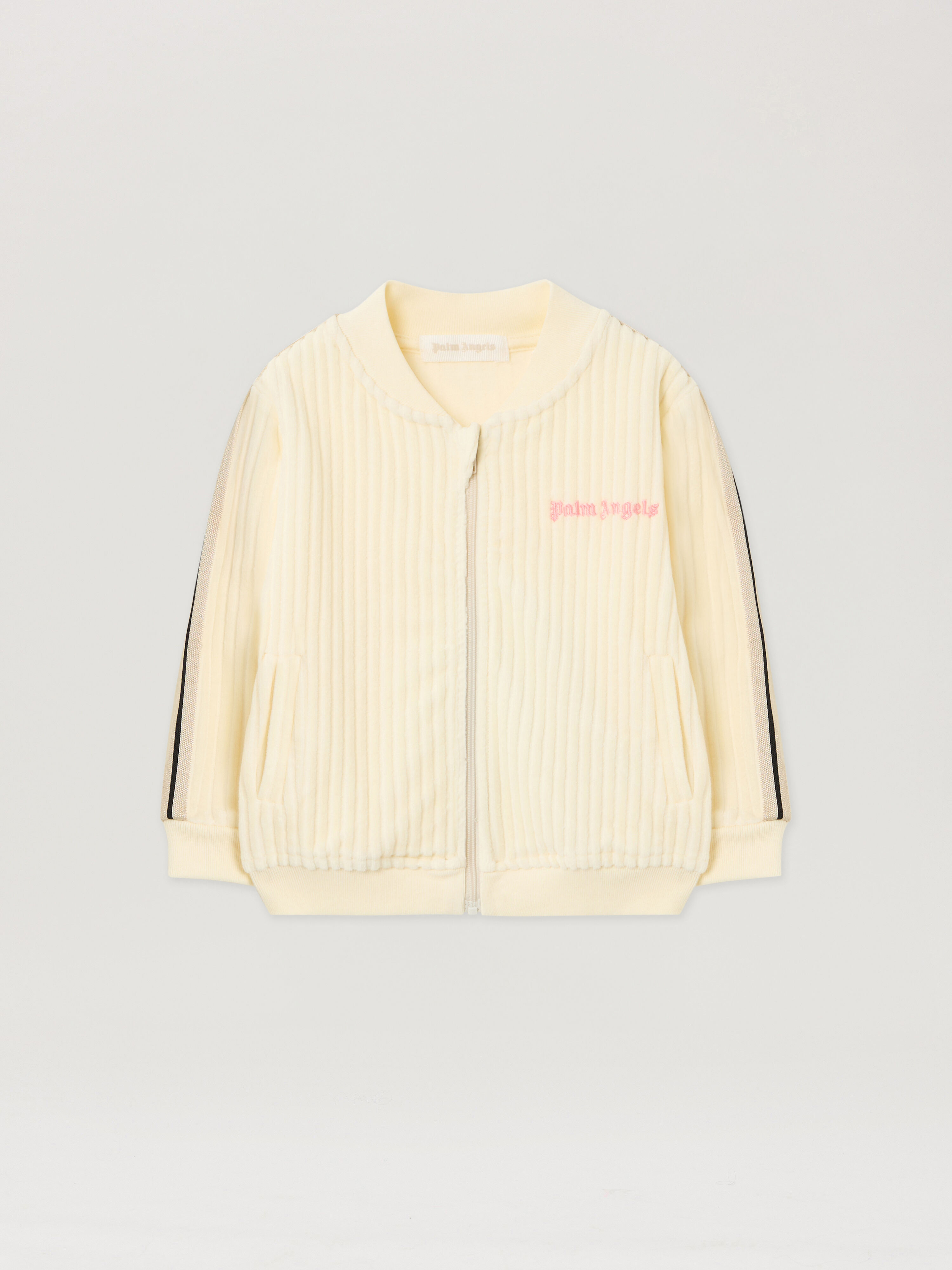 PALM ANGELS Pa Corduroy  Track Jkt OFF WHITE - SOFT PINK PG3X002F25FLE001
