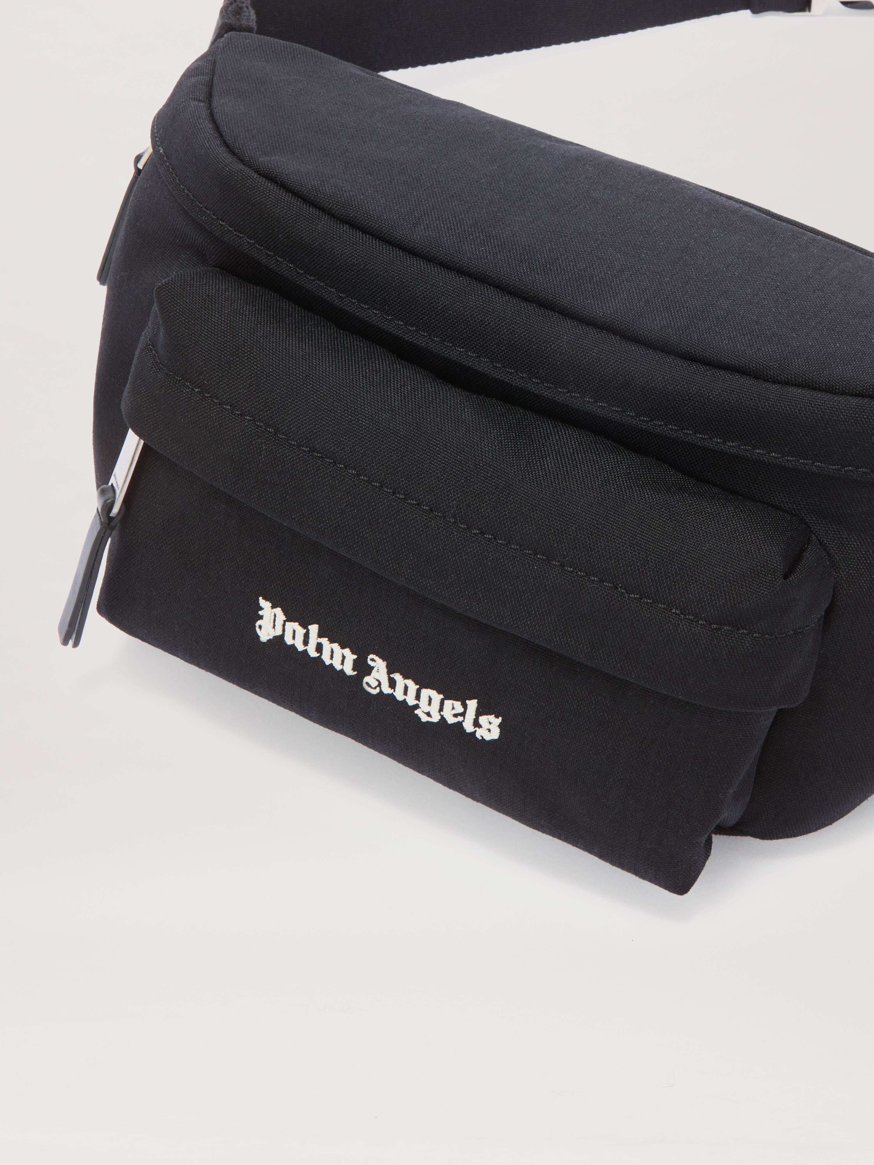 PALM ANGELS  Classic logo fanny pack BLACK/WHITE PMNO009C99FAB001