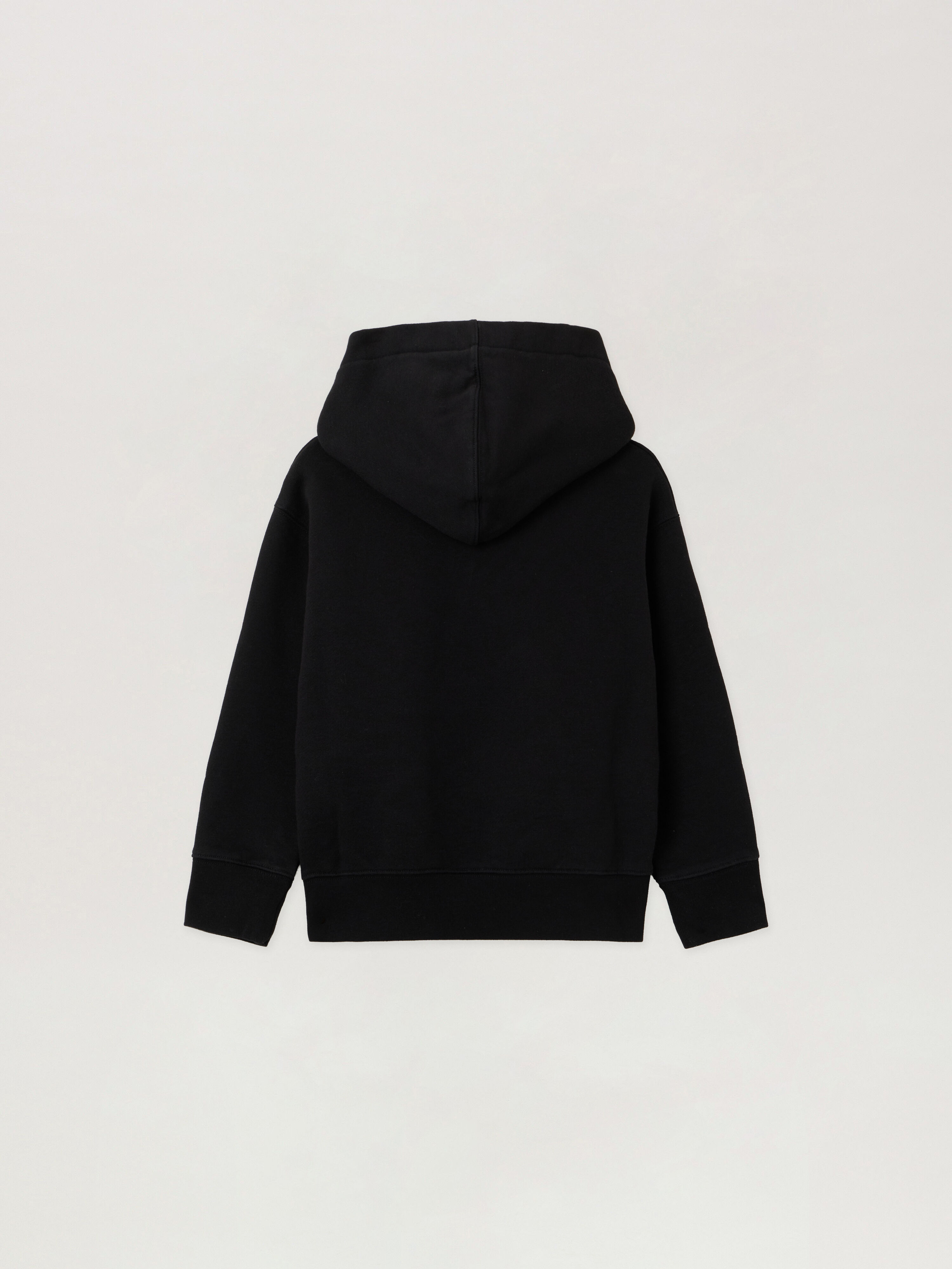PALM ANGELS Blurred Logo Reg.Hoodie BLACK - OCHER YELLOW PBBB012F25FLE002