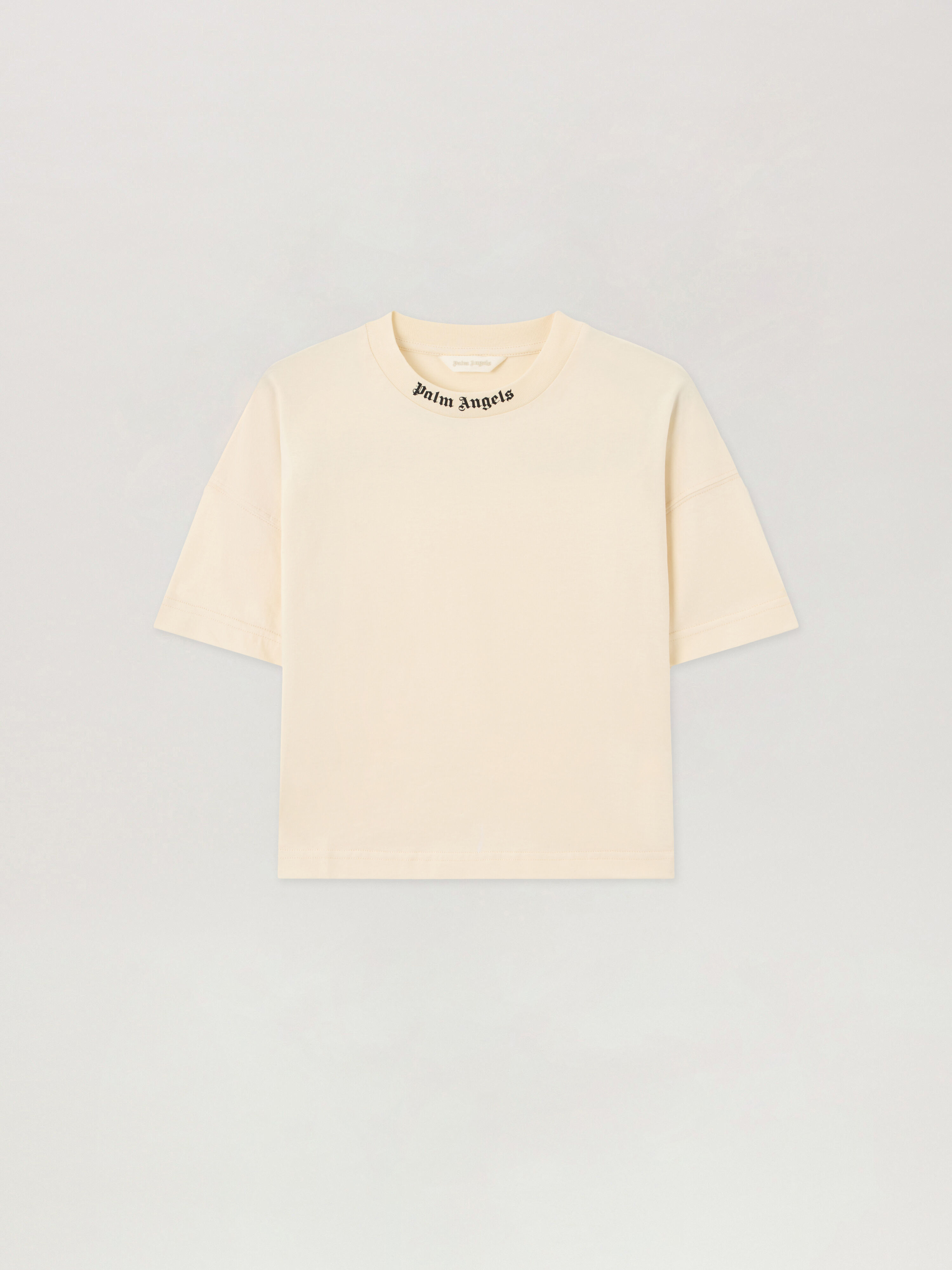 PALM ANGELS Overlogo Over T-Shirt OFF WHITE PBAA002S26JER001