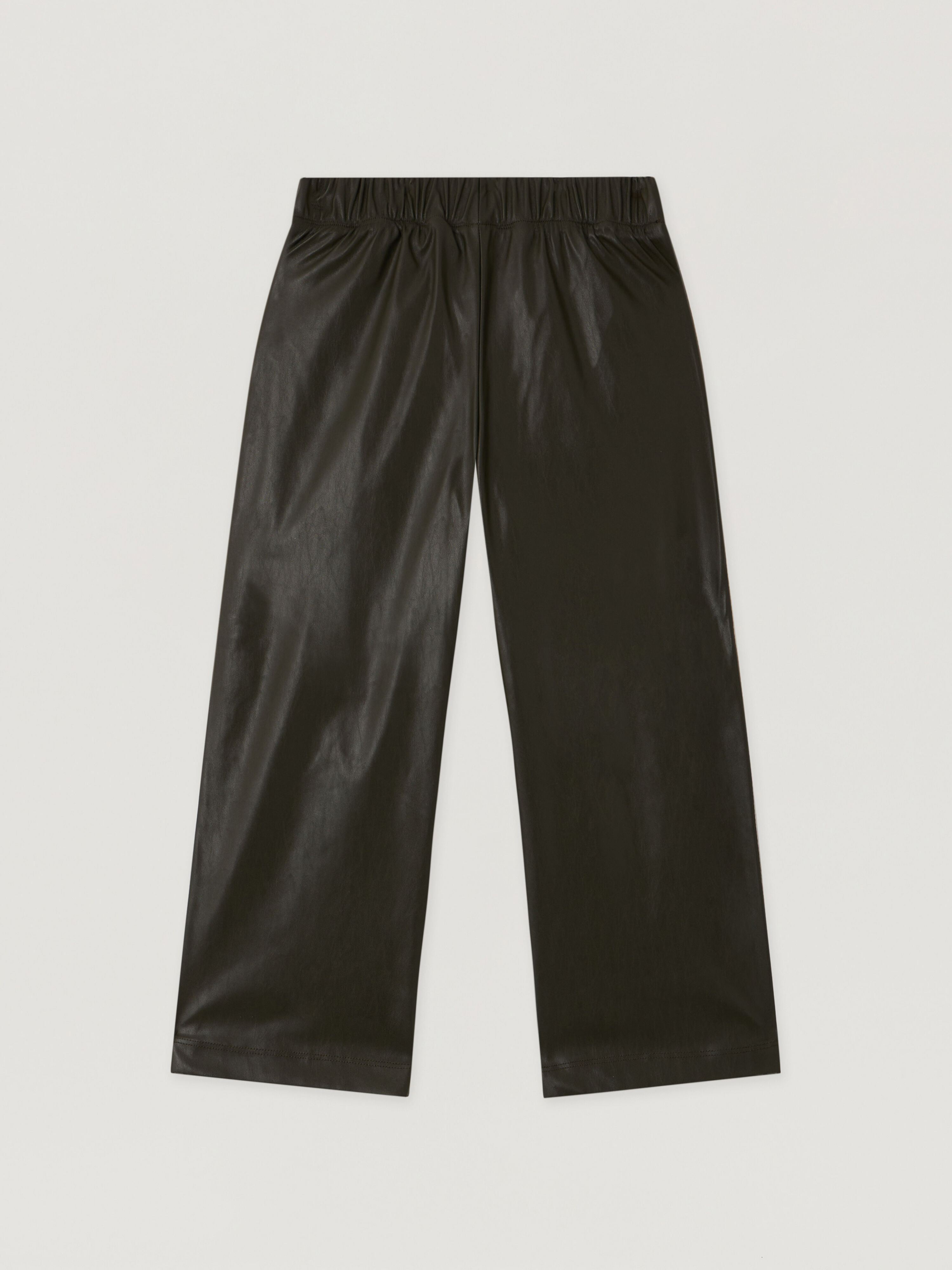 PALM ANGELS Pa Coated Track Loose Pant MILITARY GREEN - BLACK PBCA01EF25FAB001