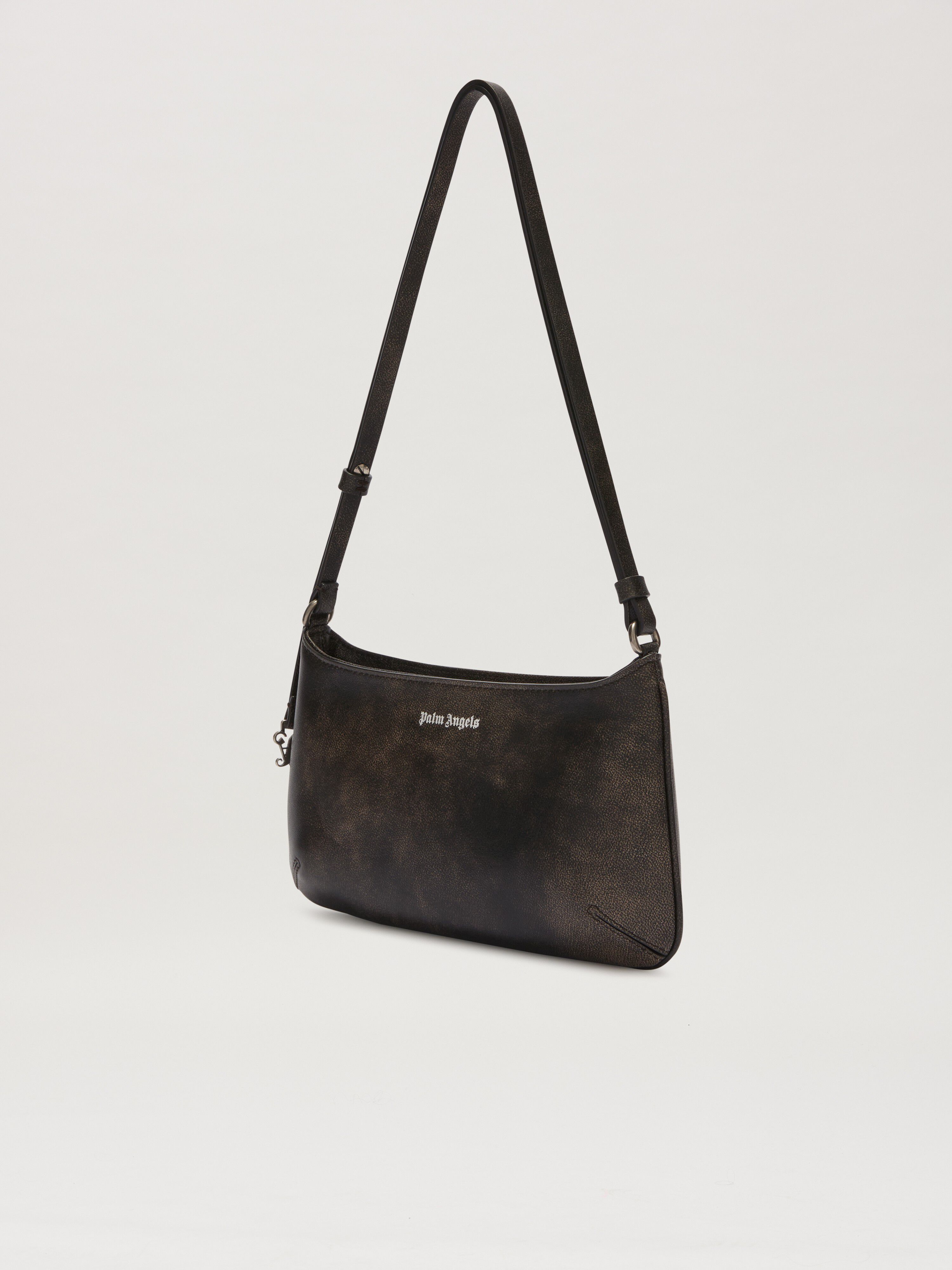 PALM ANGELS  Giorgina shoulder bag DARK BROWN PWNN028S25LEA002