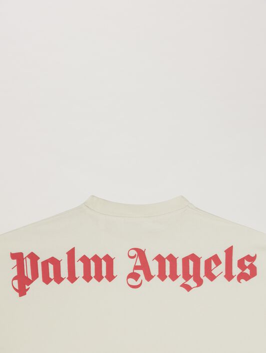 PALM ANGELS  Classic and Overlogo T-shirt BUTTER CHERRY PGAA001C99JER002
