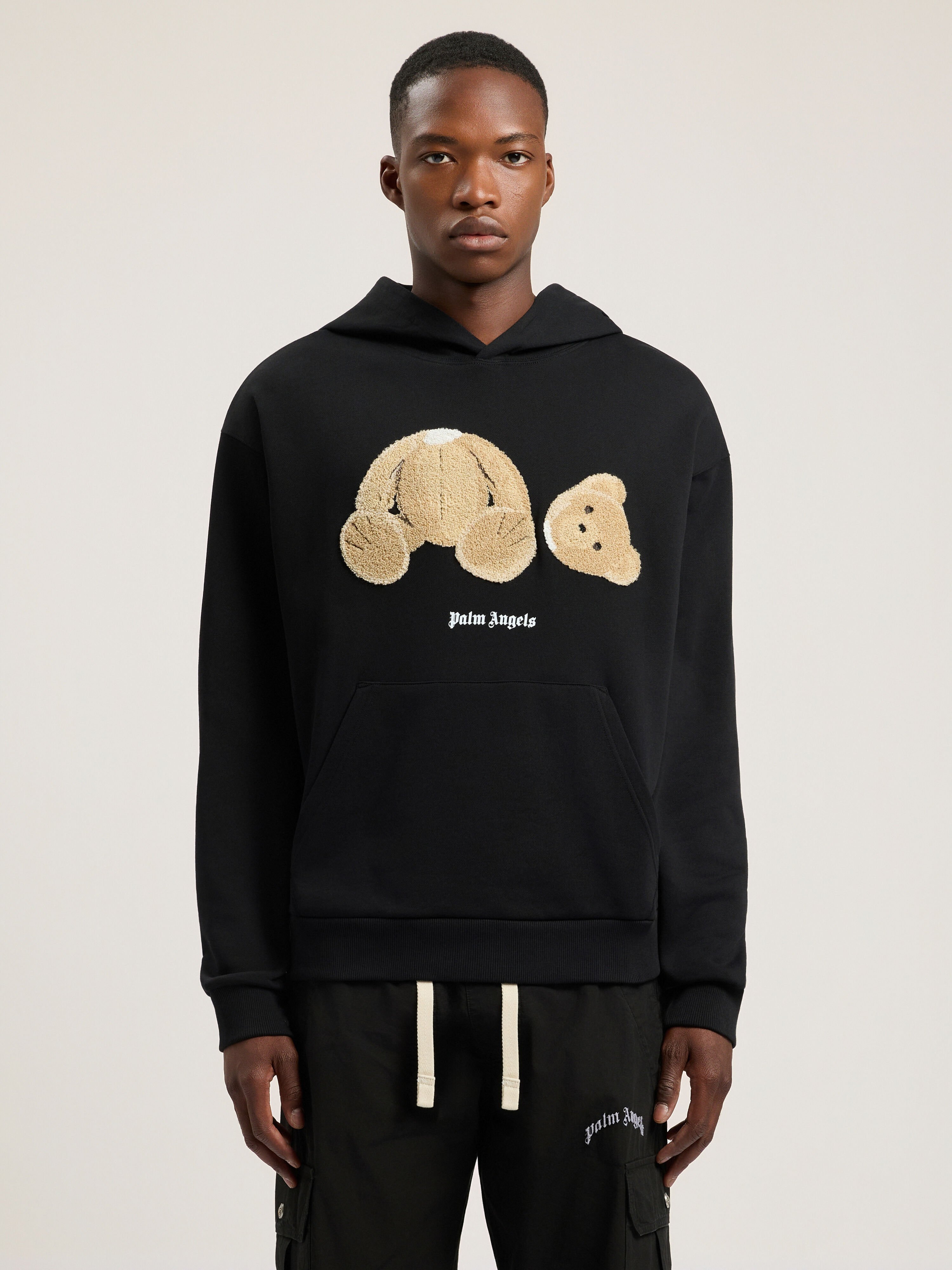 Bear Hoodie PALM ANGELS Bear Hoodie Black PMBB17DT26FLE003