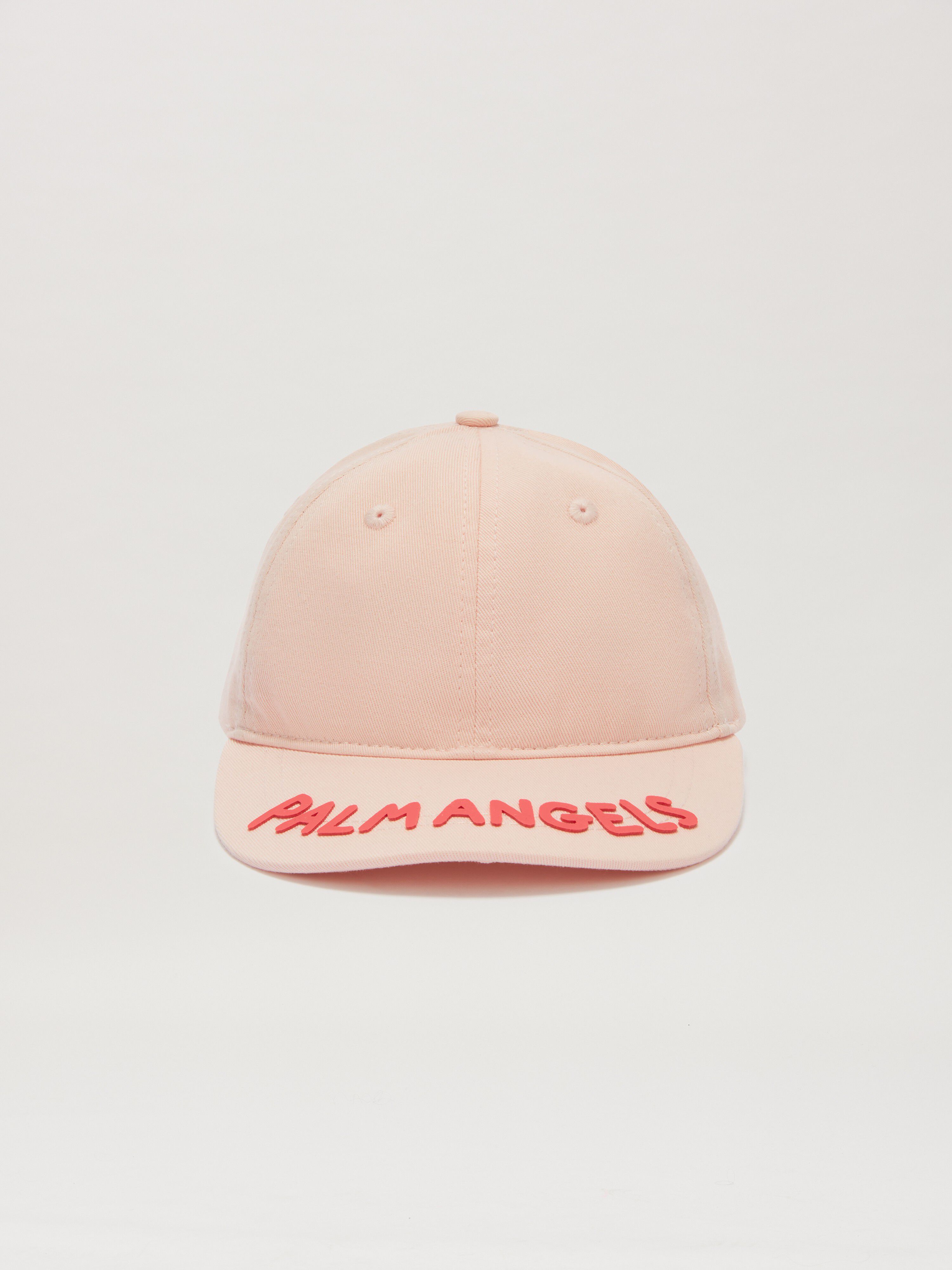 PALM ANGELS  Baseballcap mit dickem Logo ROSE PINK CHERRY PGLB001S25FAB002