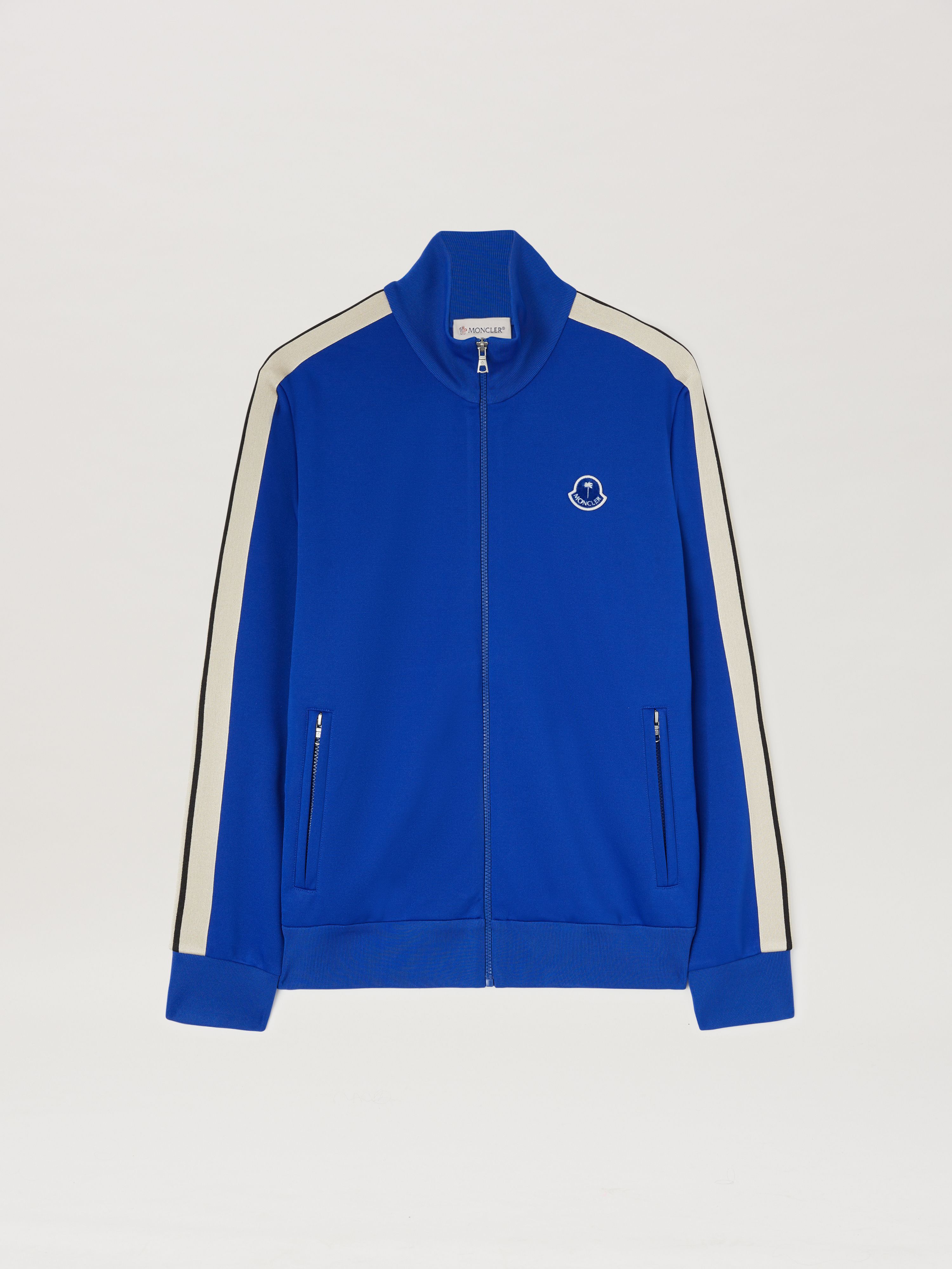 PALM ANGELS  Trainingsjacke Moncler x Palm Angels BLUE - WHITE PMBE023T25FAB001