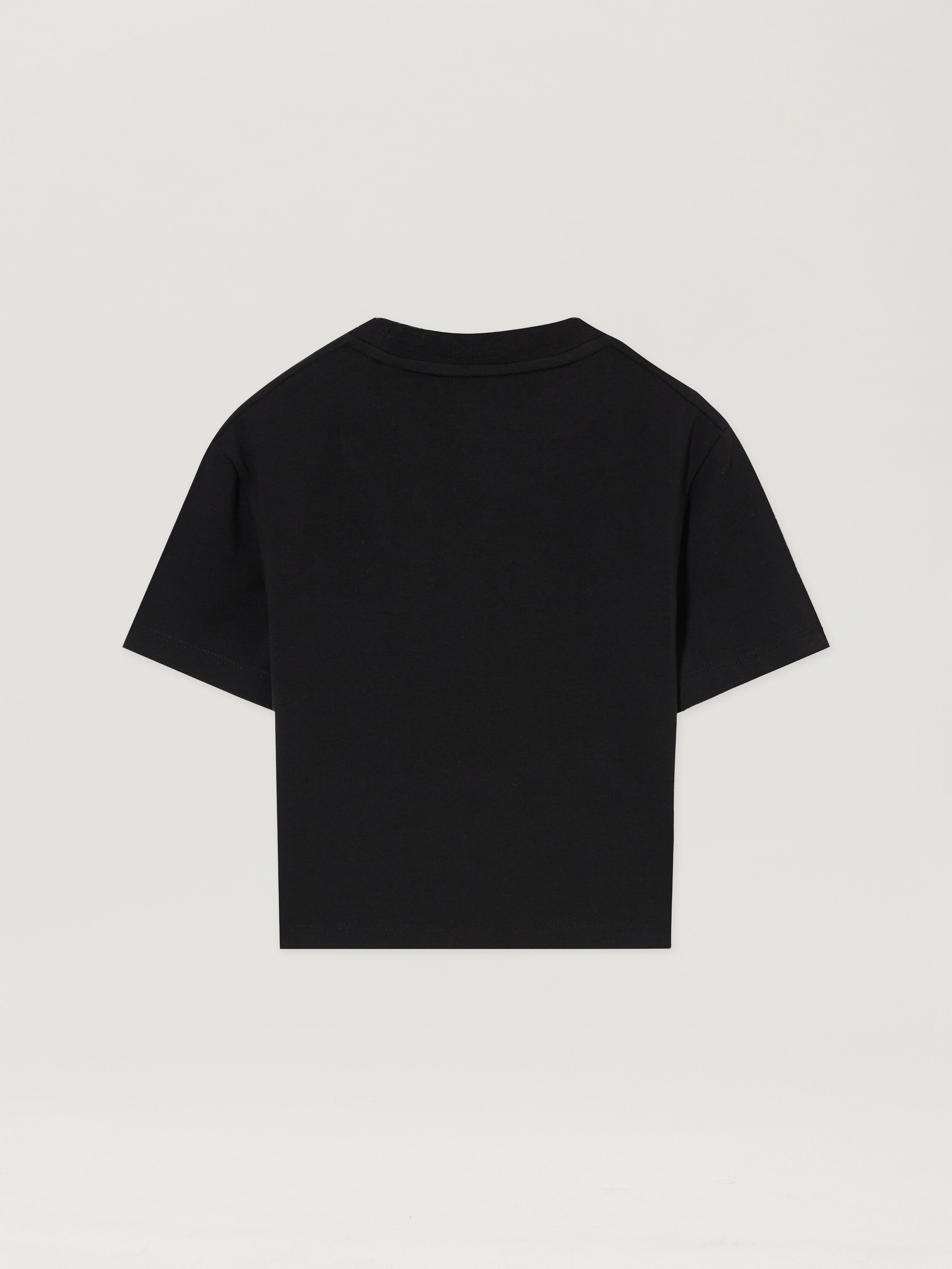 PALM ANGELS Classic Logo Baby T-Shirt BLACK OFF WHITE PWAA077S26JER001