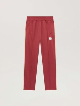 PALM ANGELS Palm Tree Track Pants BRICK RED - OFF WHITE PAMCJ02F26FB02