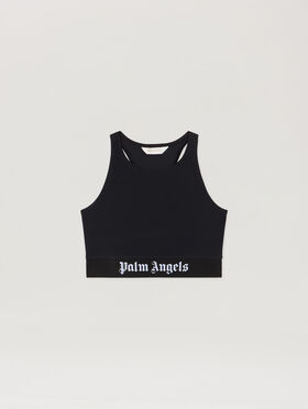 PALM ANGELS Classic Logo Sport Top BLACK BLACK PWVO024S26FAB001