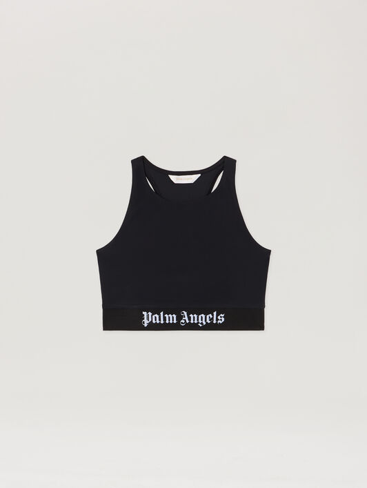 PALM ANGELS Classic Logo Sport Top BLACK BLACK PWVO024S26FAB001