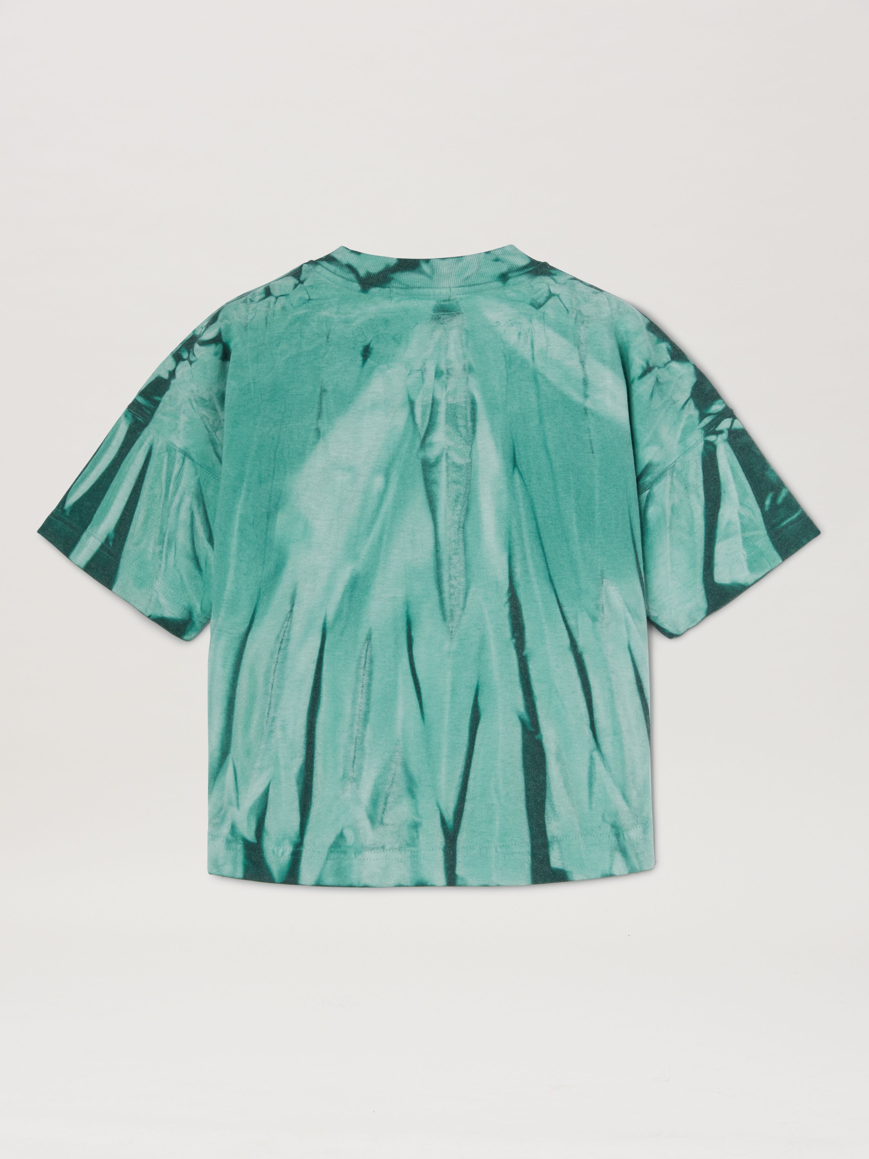 PALM ANGELS  T-shirt mit Batikmuster GREEN GREEN PBAA002S25JER002