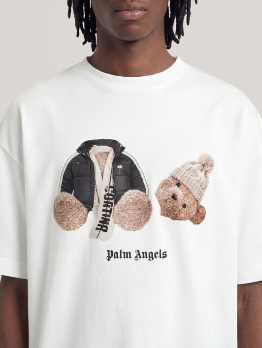 PALM ANGELS Broken Bear Milano Cortina T-shirt WHITE PAMAA011JR001