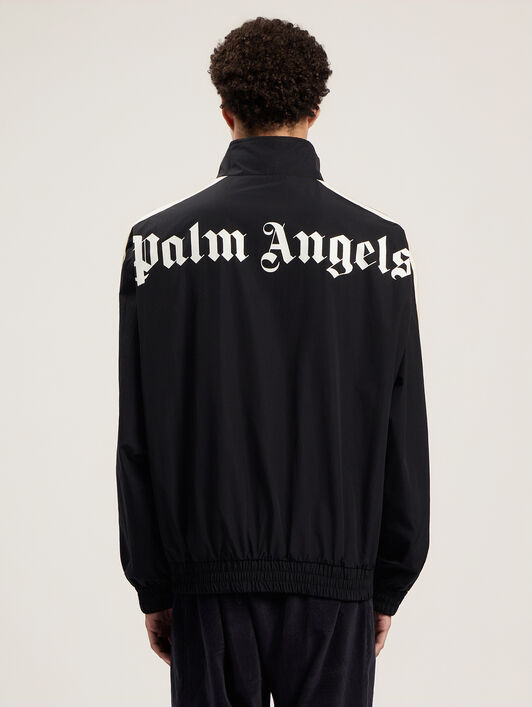 Classic Logo Trk Windbreaker PALM ANGELS Classic Logo Trk Windbreaker BLACK - OFF WHITE PMEB029F25FAB001