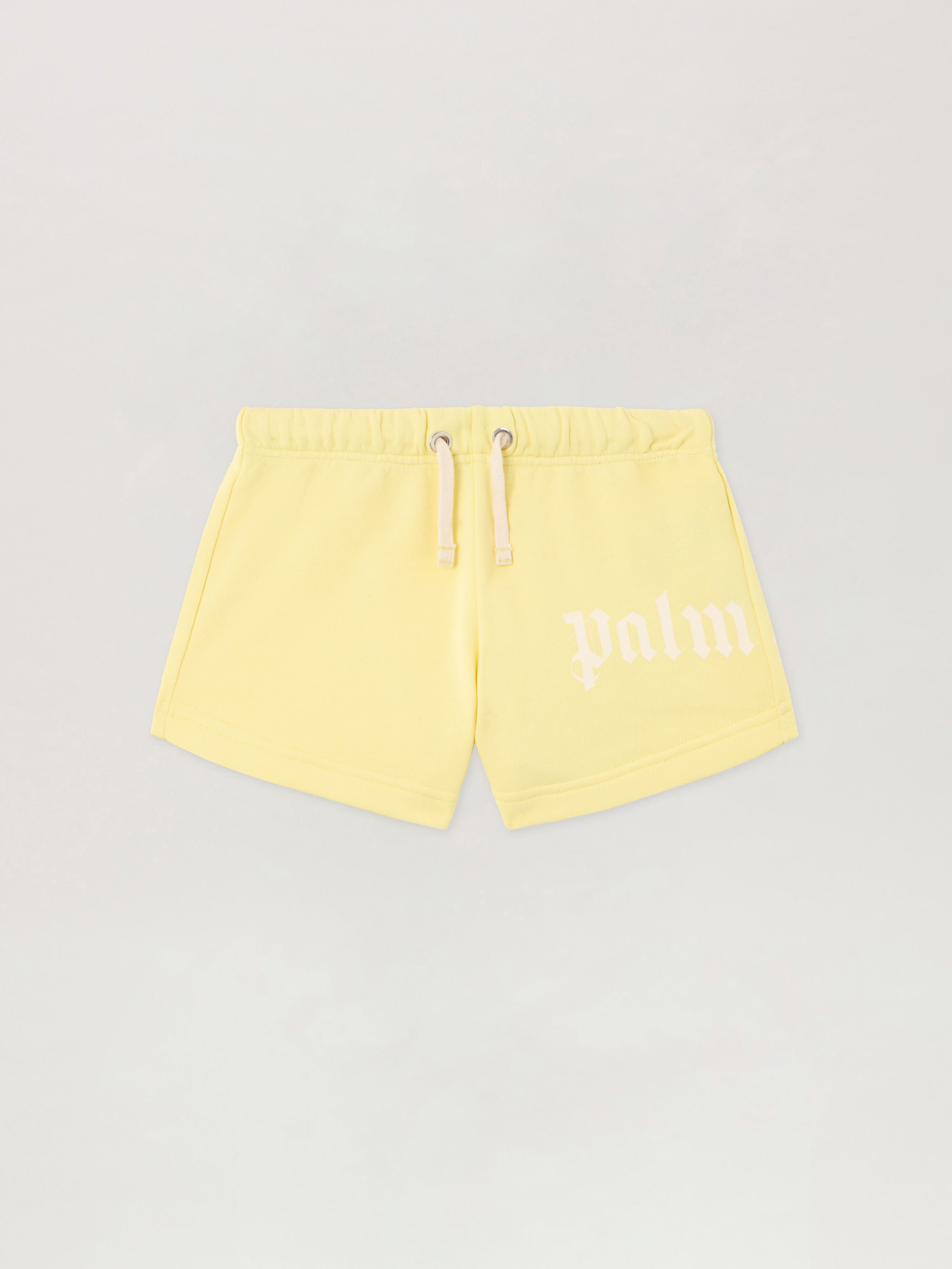 PALM ANGELS Overlogo Sweat Short GIALLO/YELLOW PGCI005S26FLE002