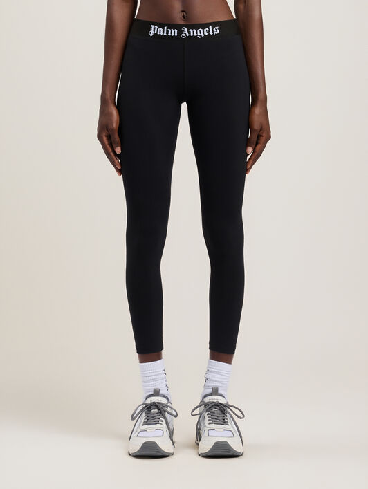 PALM ANGELS Classic Logo Sport Leggings BLACK BLACK PWVG016S26FAB001