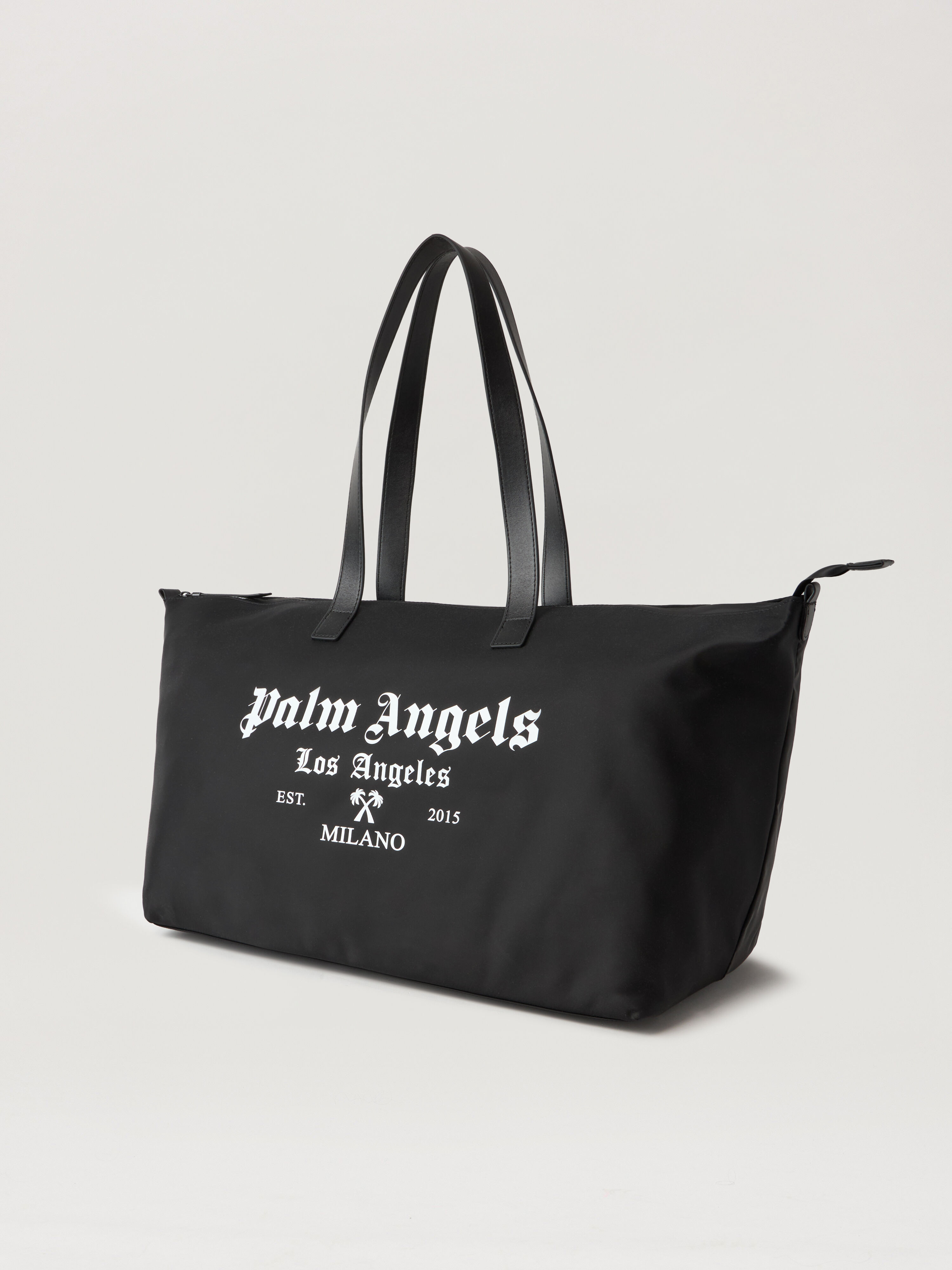 PALM ANGELS Milan La Tote Bag BLACK OFF WHITE PMNA07JS26FAB001