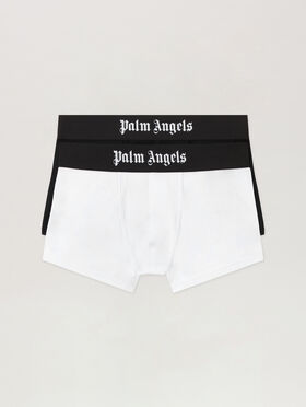 PALM ANGELS Trunk Bipack BLACK WHITE PMUH009C99FAB003