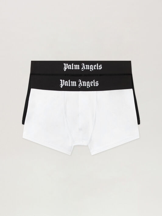 PALM ANGELS Trunk Bipack BLACK WHITE PMUH009C99FAB003