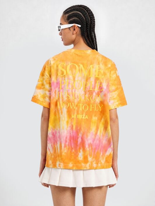 PALM ANGELS Palm Angels x Hï Ibiza Tie-dye T-shirt ORANGE - YELLOW PAMAA001JR007