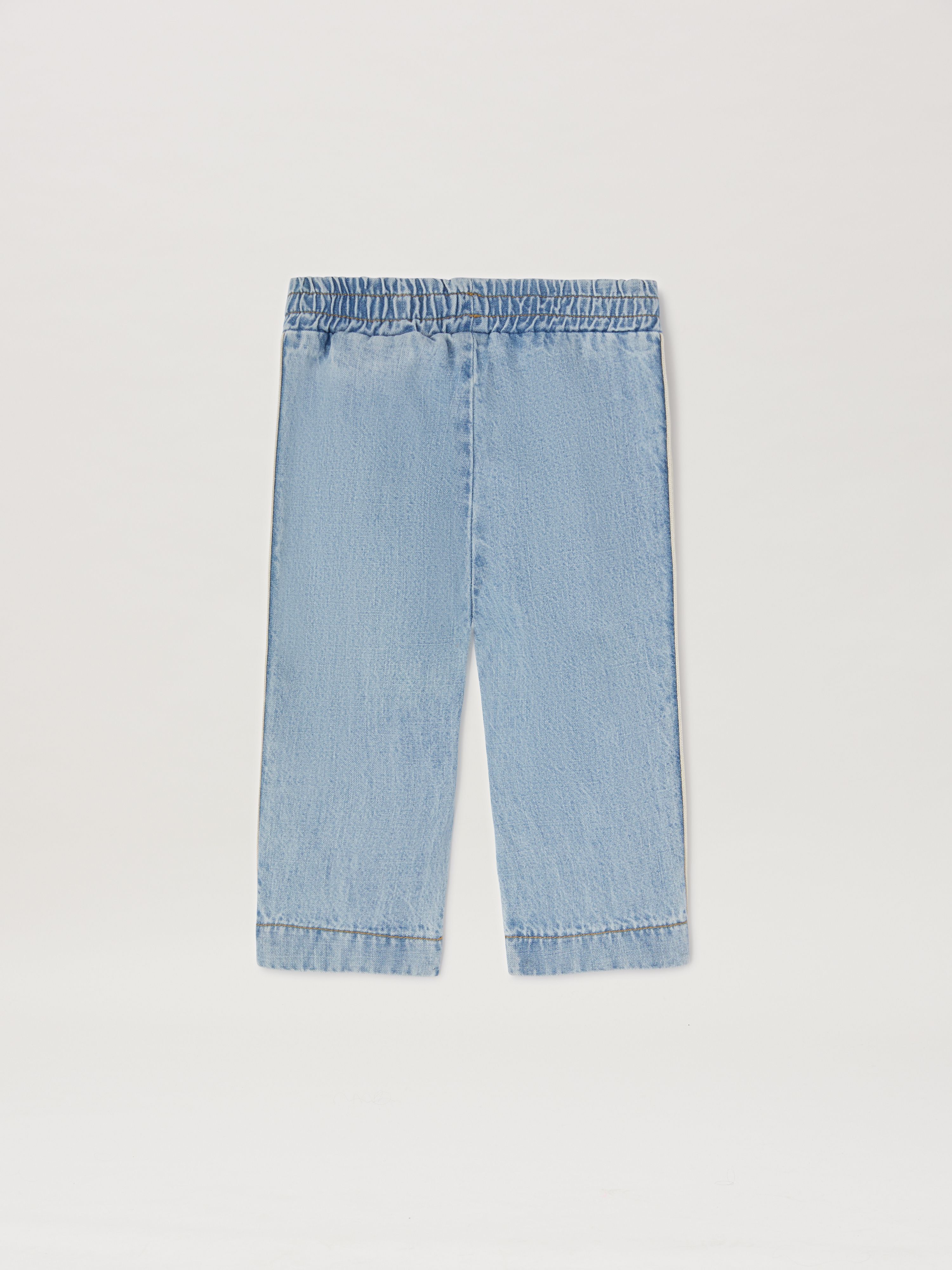 PALM ANGELS  Chambray Track pants BLUE BLUE PB4X001S25DEN001