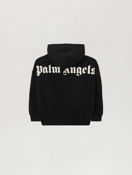 PALM ANGELS Overlogo Oversize Fit Hoodie NERO/BLACK PBBB011S26FLE001
