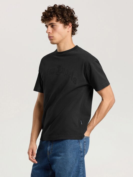 T-Shirt Con Toppe PALM ANGELS T-Shirt Con Toppe BLACK - BLACK PAMAA01F26JR06