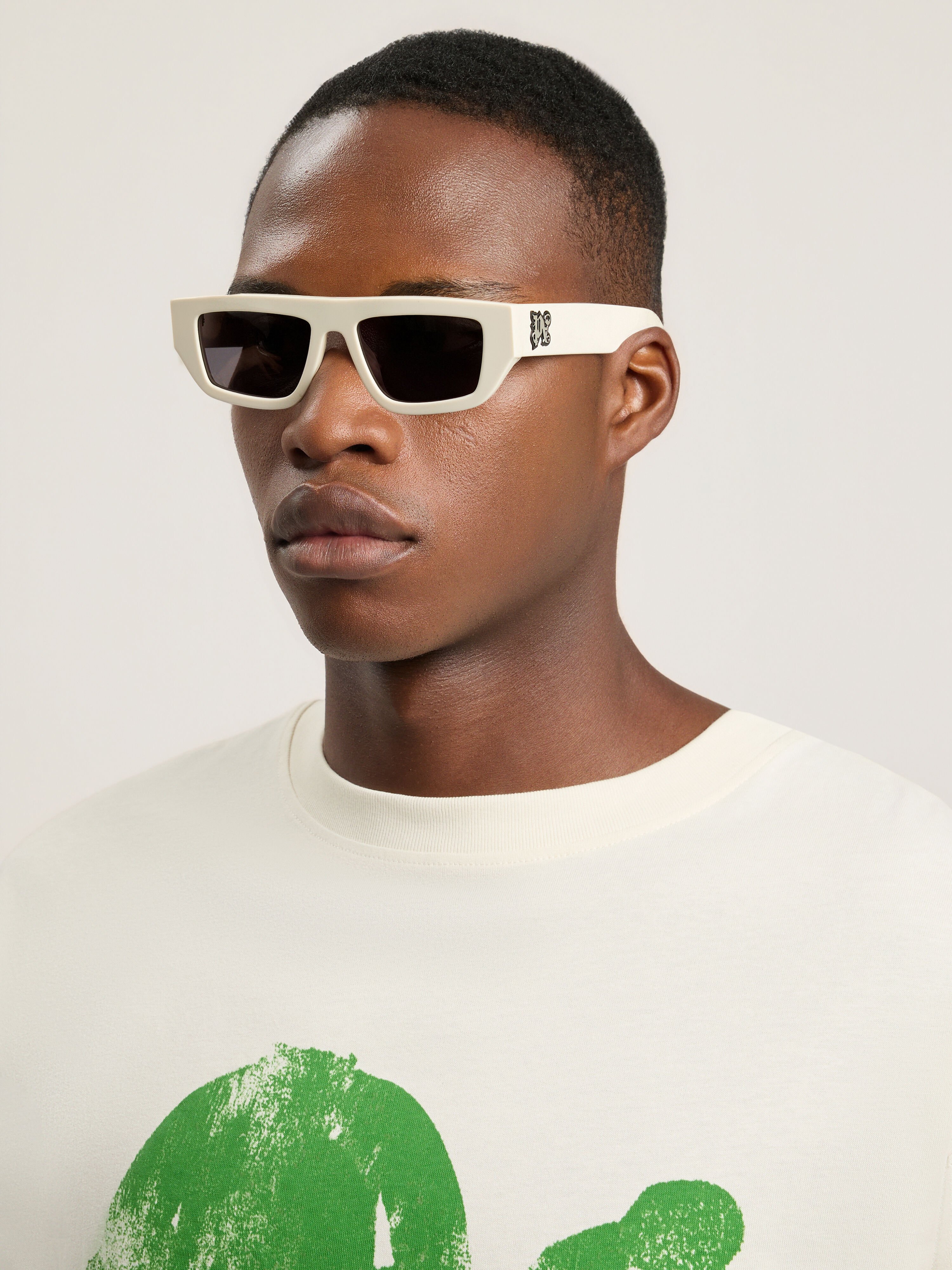 Hercules Sunglasses PALM ANGELS Hercules Sunglasses SHINY WHITE PA1033010753