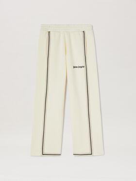 PALM ANGELS  Iconic Tape track pants DUSTY BLUE OFF WHITE PBCJ002C99FAB003