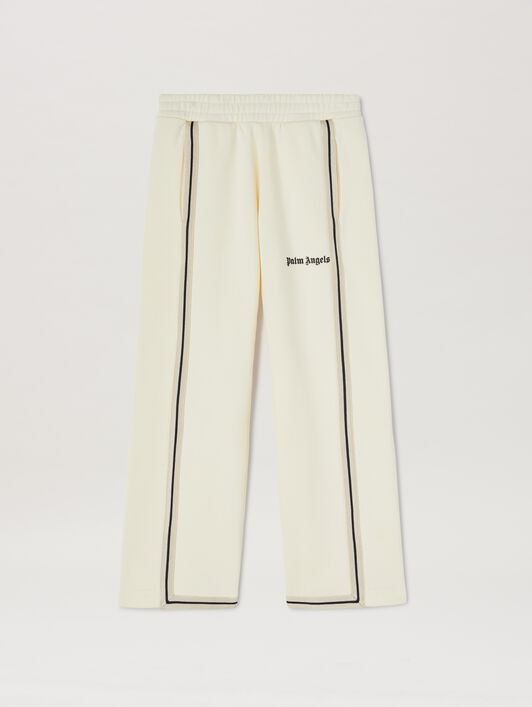 PALM ANGELS  Iconic Tape track pants BUTTER BLACK PBCH012S25FLE001