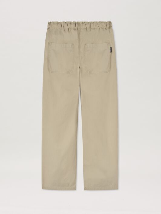 PALM ANGELS  Flame logo sweat pants BEIGE - MILITARY GREEN PMCA117S25FAB002