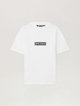 PALM ANGELS Box Logo T-Shirt WHITE - BLACK PMAA001C99JER032
