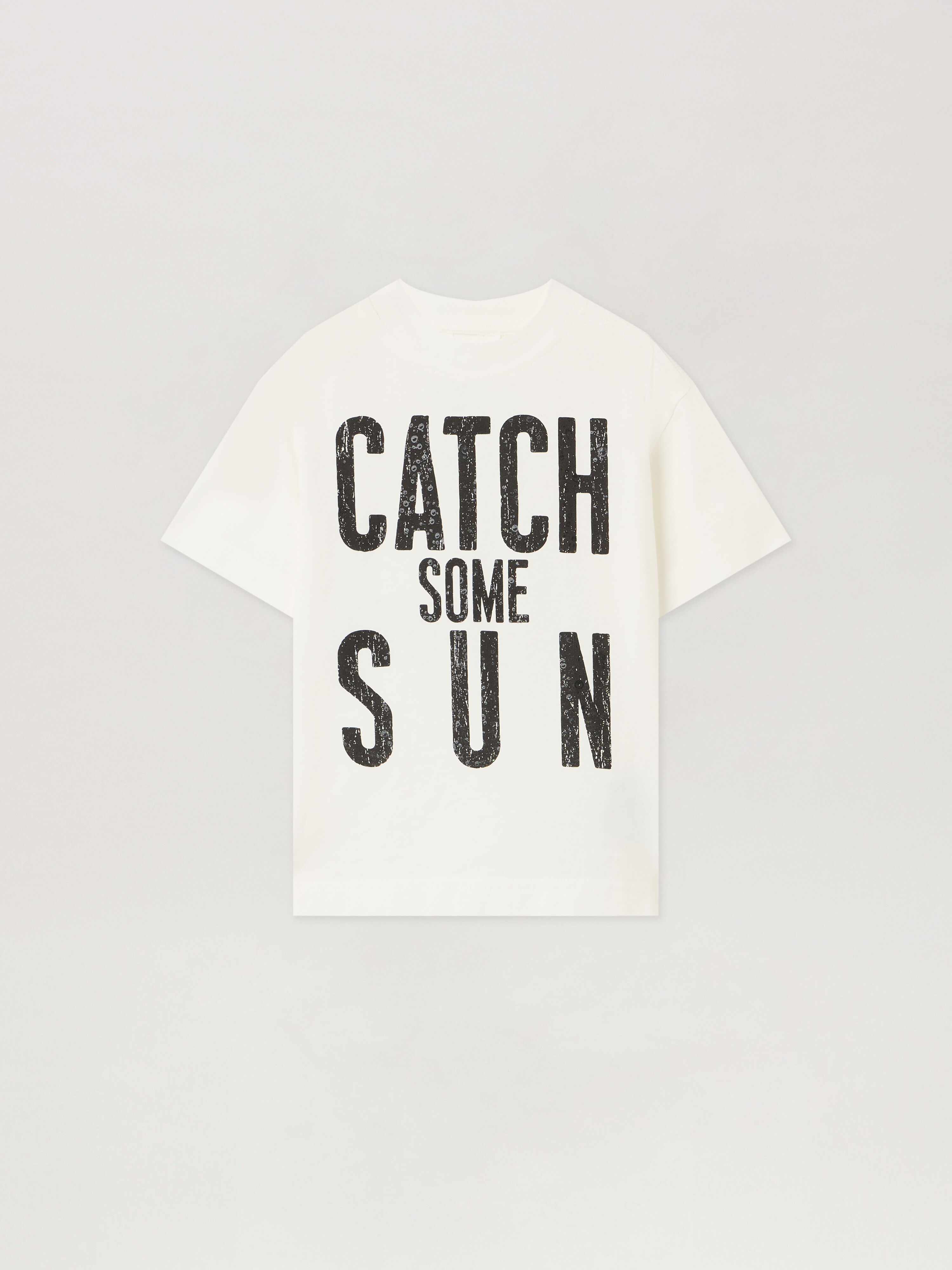PALM ANGELS Paxvlbq Reg Tshirt S/S OFF WHITE - BLACK PBAA003F25JER006