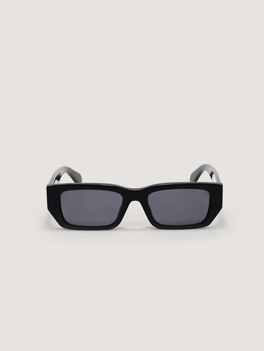 PALM ANGELS Moss Sunglasses SHINY BLACK/YELLOW PA1030180753