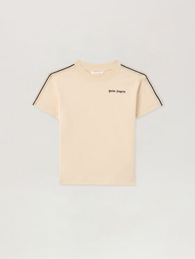 PALM ANGELS Minitrack. T-Shirt Black Off White SABBIA/SAND PBAA011S26JER001