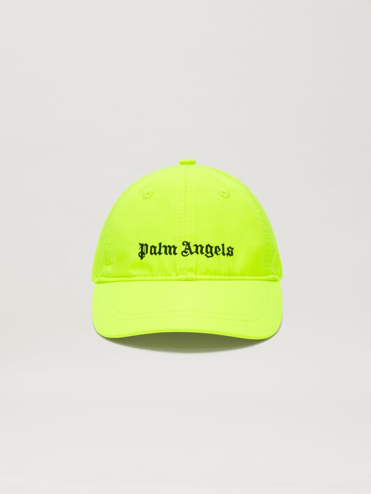 PALM ANGELS  Logo Baseball Cap YELLOW FLUO BLACK PBLB002S25FAB001