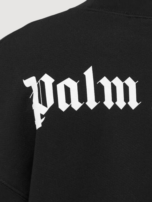 Classic Logo Crew PALM ANGELS Classic Logo Crew BLACK WHITE PWBA017C99FLE001