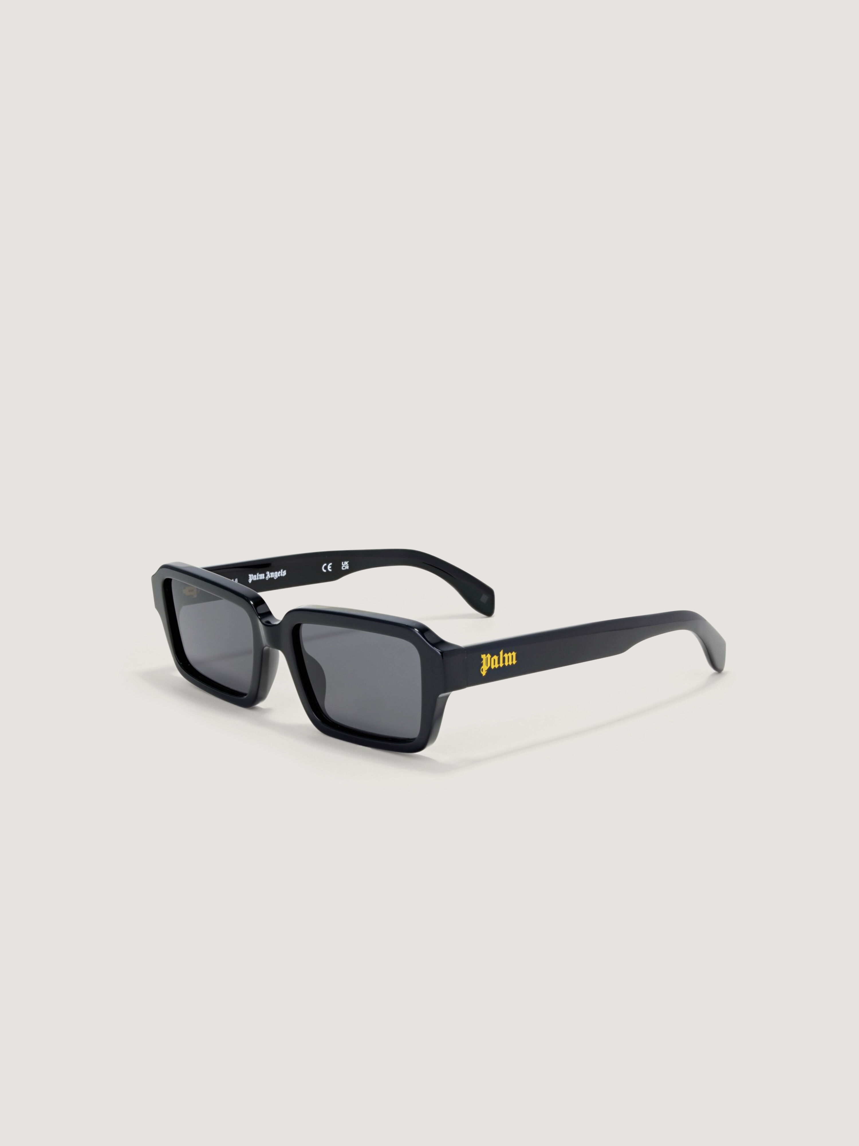 Homer Black Lens Sunglasses PALM ANGELS Homer Black Lens Sunglasses SHINY BLACK PA1025100753