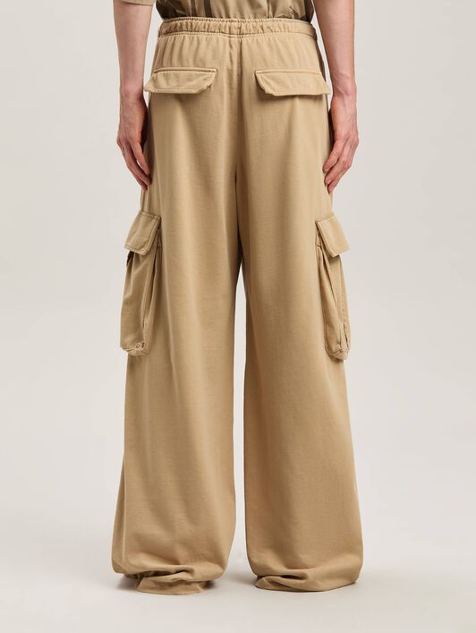 PALM ANGELS  Camel Cargo Pants CAMEL - CAMEL PMCF034S25FAB001