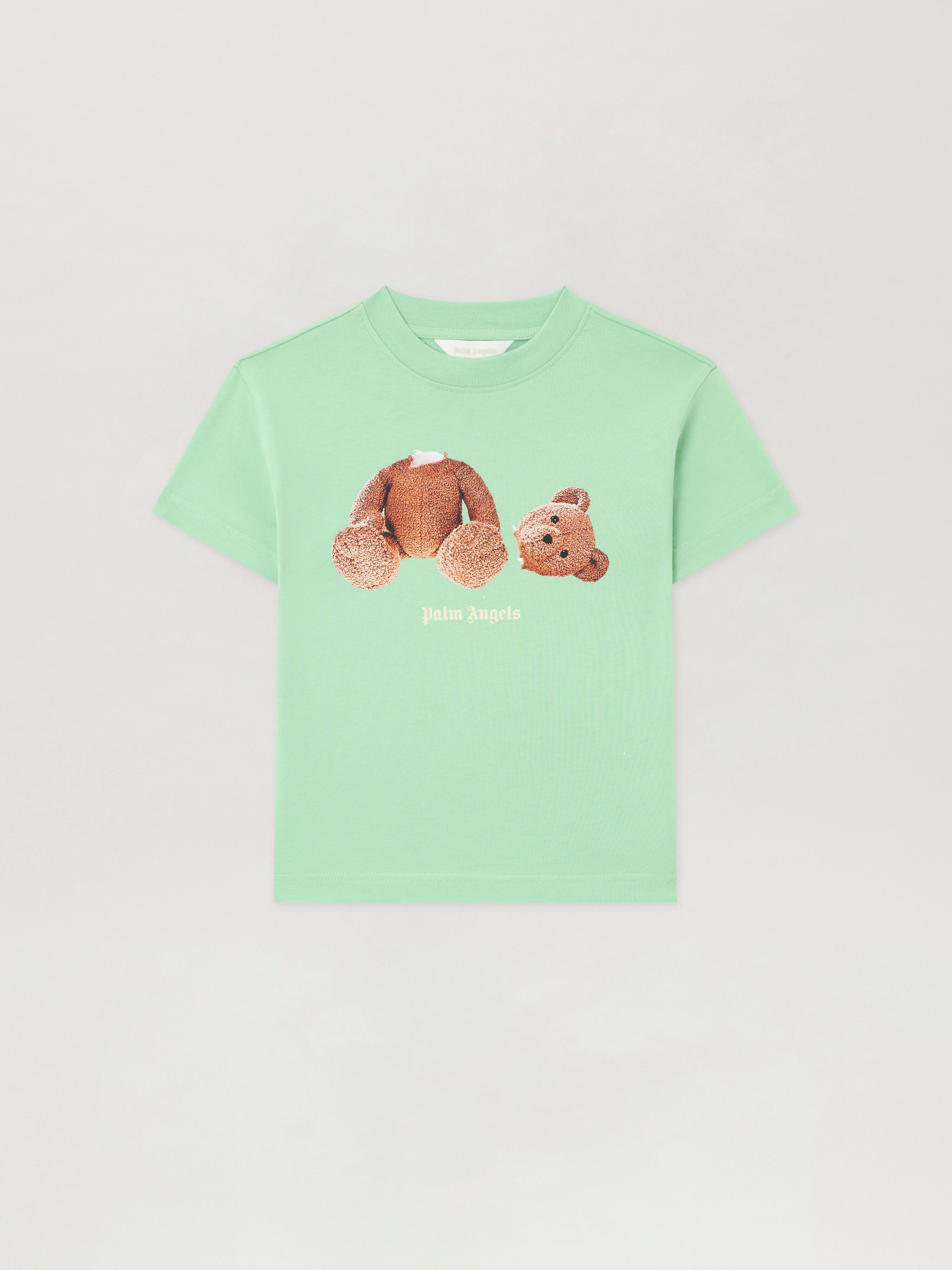 新品タグ付　Palm Angels ベアTシャツ L カーキ Bear Graphic T-Shirt in VERDE/GREEN | Palm Angels®