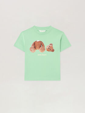 PALM ANGELS Palm Angels Bear T-Shirt VERDE/GREEN PBAA003S26JER001