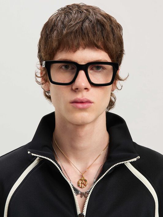 PALM ANGELS  Style 19 Brille BLACK - DARK GREY PERJ019S25PLA001