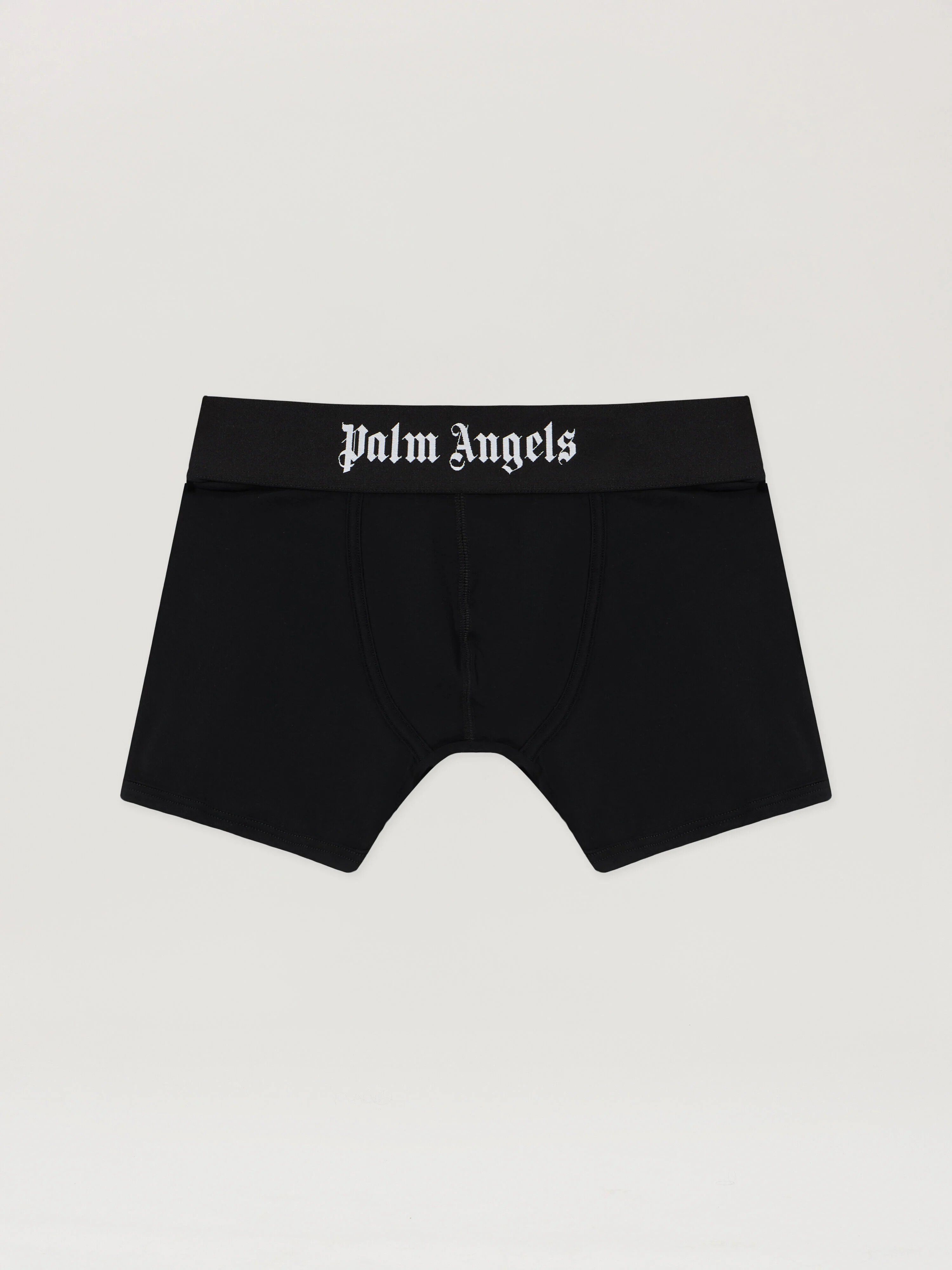 PALM ANGELS Trunks Bipack BLACK WHITE PMUH009C99FAB003