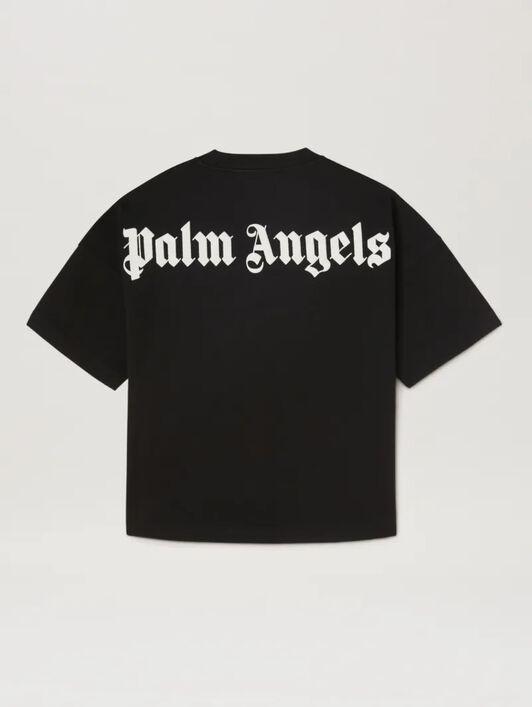 PALM ANGELS  Classic and Overlogo T-shirt BLACK OFF WHITE PBAA002C99JER002