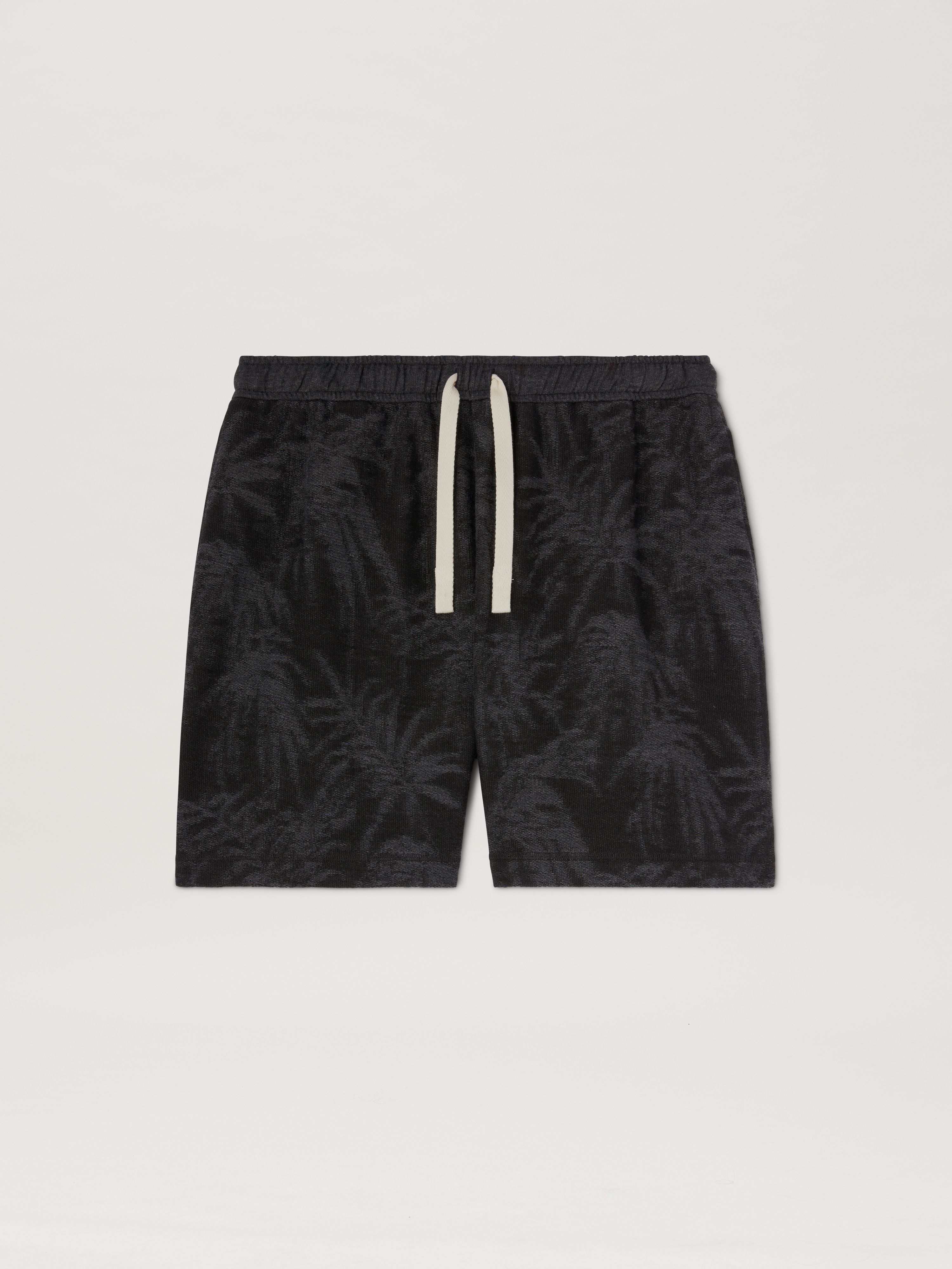 PALM ANGELS  Palms Curved Logo Shorts NERO - GRIGIO PMCI025S25FAB001