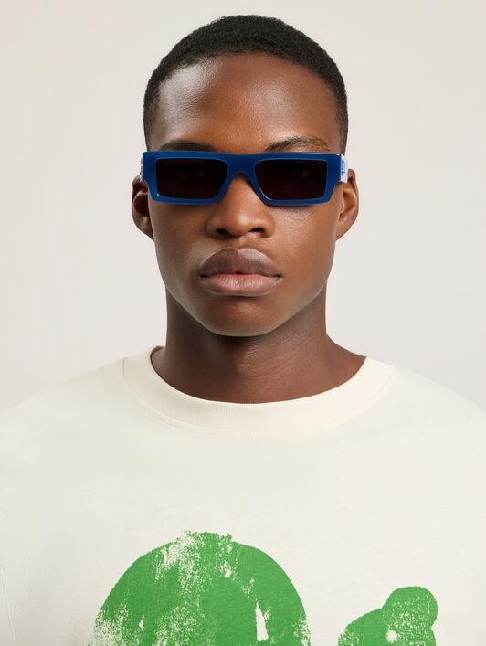 PALM ANGELS Belvedere Sunglasses SHINY BLUE PA1034450754