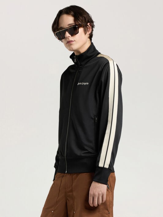 Classic Logo Track Jacket PALM ANGELS Classic Logo Track Jacket BLACK - OFF WHITE PAMBD01F26FB01