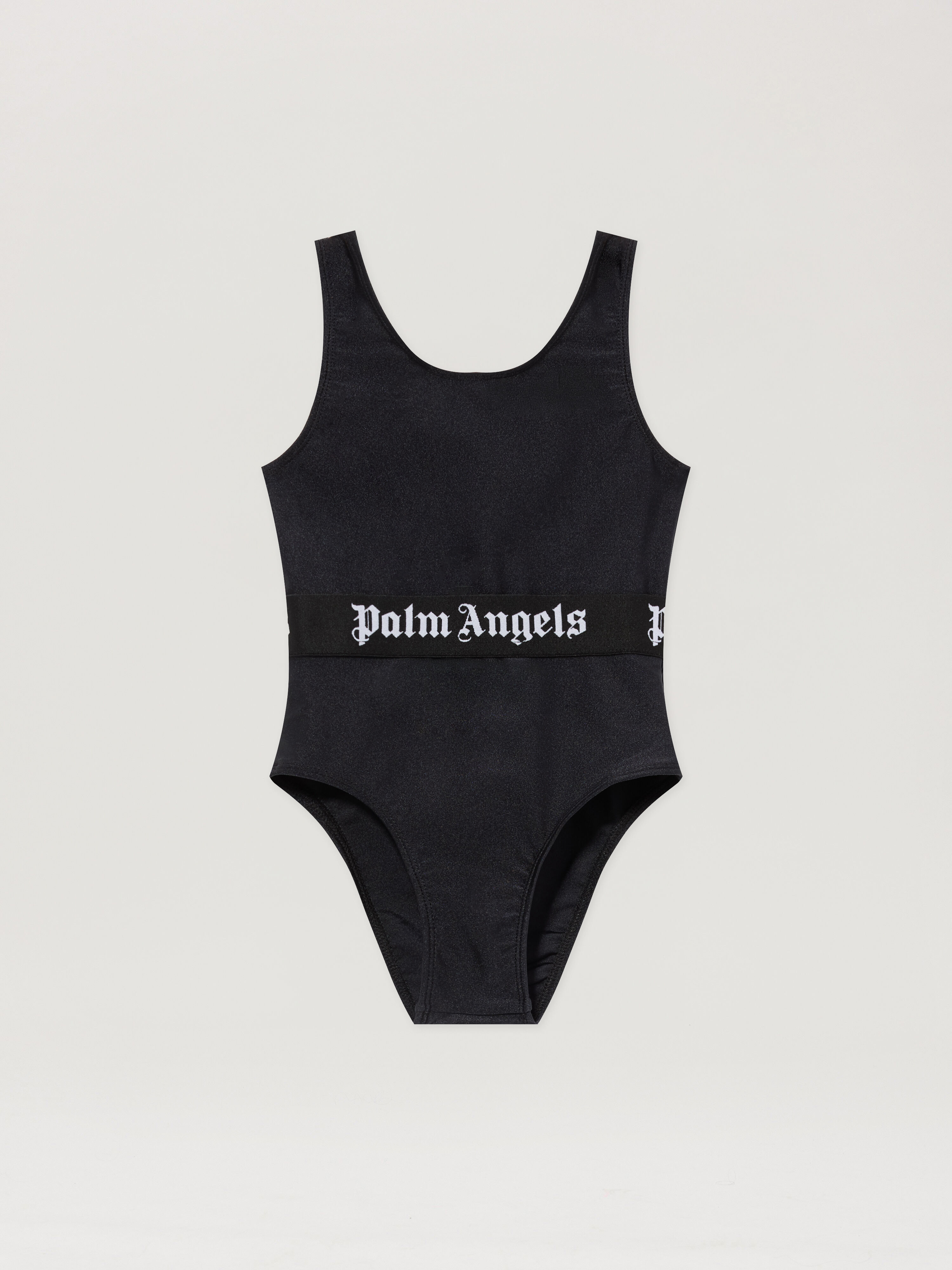 PALM ANGELS Logo Band Swimsuit NERO/BLACK PGFC002S26JER001