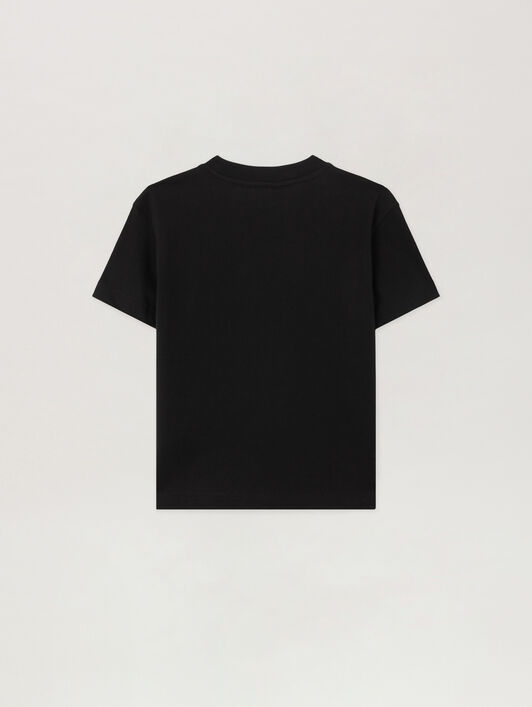 PALM ANGELS Palm Dog.Tshirt NERO/BLACK PBAA003S26JER008