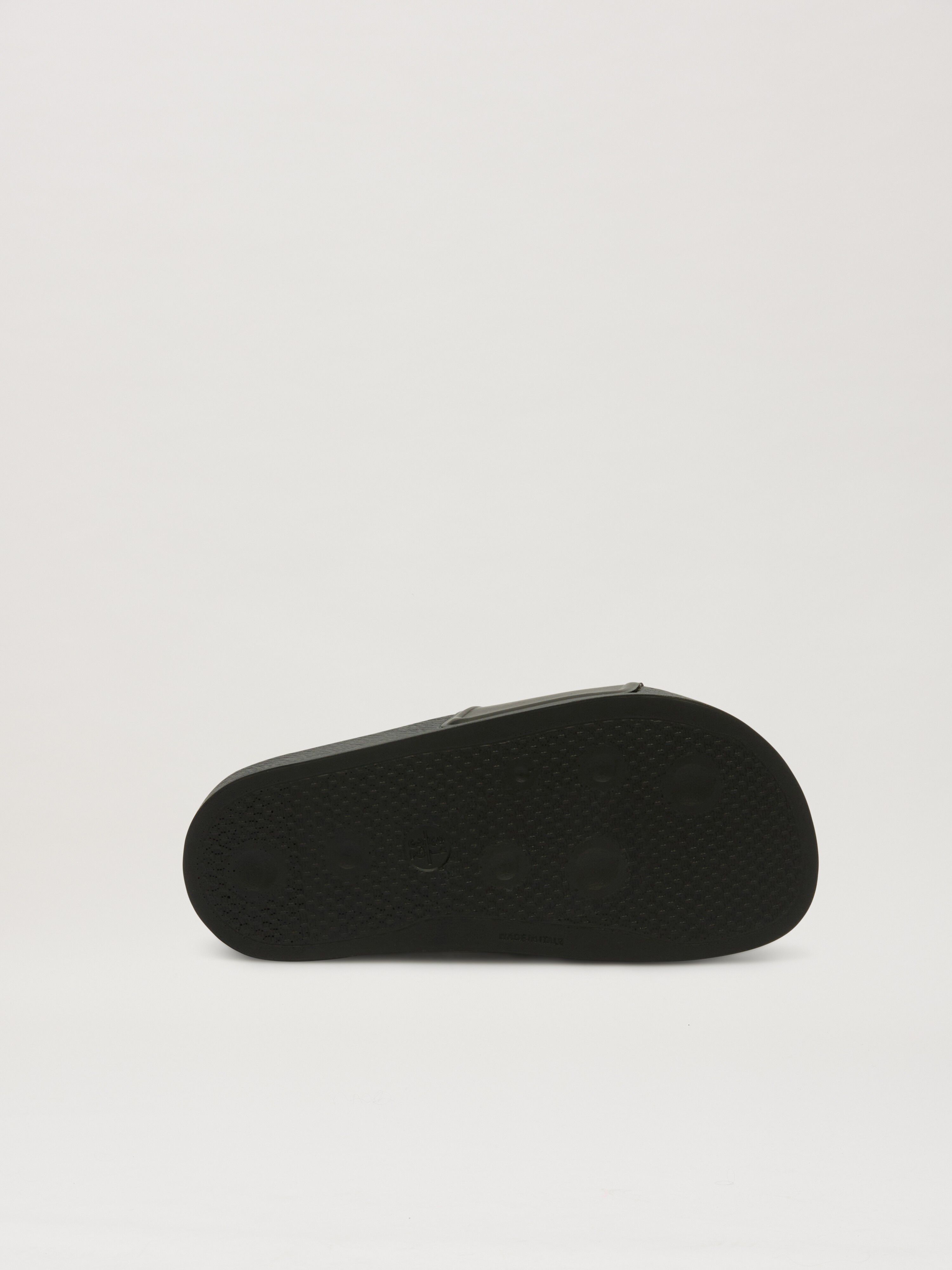 PALM ANGELS  Logo Pool slider NERO - OFF WHITE PBIC001C99MAT006