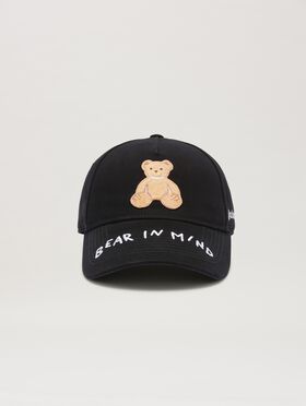 PALM ANGELS  Bear in Mind Cap OFF WHITE - BROWN PMLA039S25FAB003